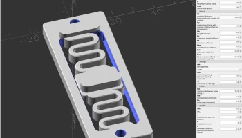 Настраиваемый монтажный зажим OpenSCAD на DIN-рейку........