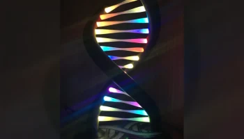 Светодиодная RGB-лампа с двойной спиралью ДНК - разъем Mi..