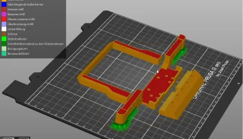 Передний бампер с креплением для лебедки Warn 1:8 для 3DSets 9