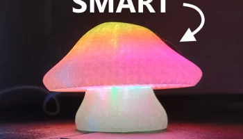 Светодиодная лампа RGB в виде гриба........