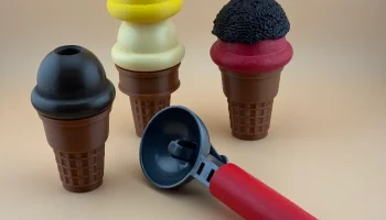 Игрушечный рожок для мороженого - шарики и завитки, котор... 4