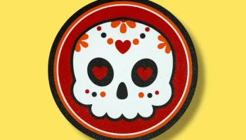 Dia de Los Muertos - День мертвых - набор подставок в вид... 3