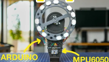 Реактивное колесо (Arduino, MPU6050)