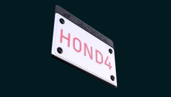 Рамка номерного знака мотоцикла - логотип Honda............ Рамка номерного знака мотоцикла - логотип Honda............