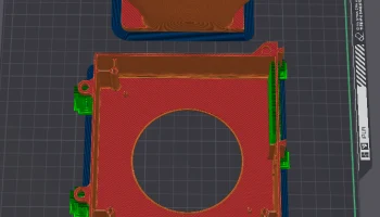 Bambu Lab P1 X1 двойной дополнительный вентилятор / Bentobox 2