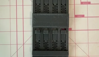 Крепление на двойную DIN-рейку для Meanwell LRS350........