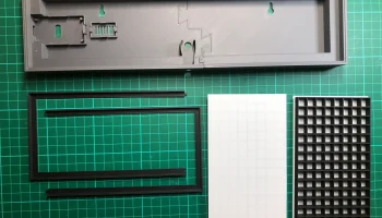 Рамка светодиодной матрицы 8x32 с рассеивающей решеткой.... 3