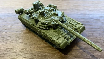 Модель танка Т80У в масштабе 1/100. 2