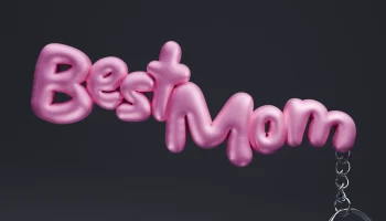 БРЕЛОК "BEST MOM" BUBBLE, День матери.  Мама........