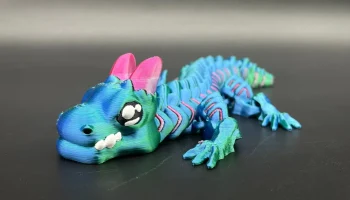 Grumpy Baby Dragon - Многоцветный - Шарнирный - Печать на... 3