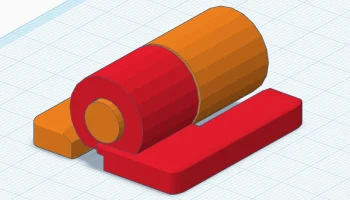 Петля для 3D-дизайна (без отверстий для винтов)......