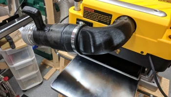 Переходник для сбора пыли Dewalt DW735 на 4 дюйма под углом 90&deg;