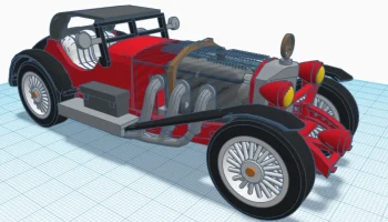 Mercedes SSK 1929 года выпуска масштаб 1:24 Дизайнер Эд ван  6