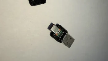 Переходник USB-A "папа" на "папа" USB-C 2