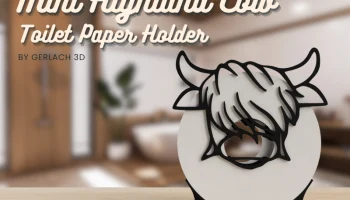 Подставка для туалетной бумаги Mini Highland Cow......