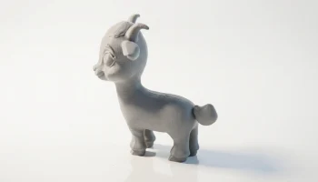 Фигурка козла животного для 3D-печати............ 3
