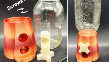 Ввинчивающийся дозатор конфет Mason Jar...