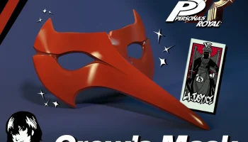 Маска вороны Persona 5 Royal (Акечи Горо) Маска вороны Persona 5 Royal (Акечи Горо)