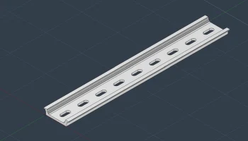 DIN-рейка размером 35x7,5 с параметрами Fusion360........ 2