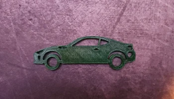 Брелок с силуэтом Toyota GT86 (первое поколение рестайлин...