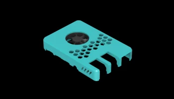 Крышка корпуса Hazi's Raspberry Pi 4 + крепление для вентиля 8