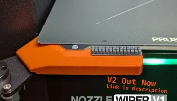 Prusa Core One Nozzle Wiper Remix V1 и продувочный контей... Prusa Core One Nozzle Wiper Remix V1 и продувочный контей...
