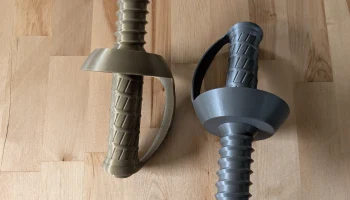 Рукоять пиратского меча Pool Noodle - без опор......