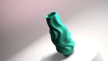 Волнистая органическая ваза 1
