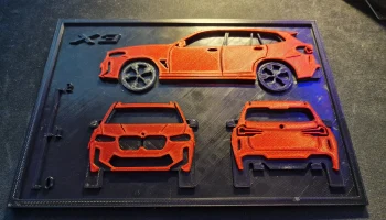 Чертежи BMW X3 G01, распечатанные на 3D-принтере, Wallart...