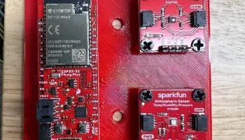 Монтажная пластина для SparkFun ESP32 Thing Plus и 2 датч.. 1