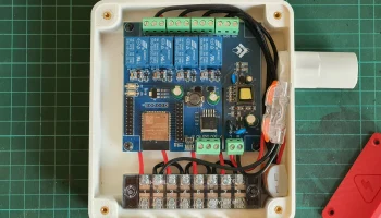 Корпус модуля ESP32 Relay X4 с интеграцией датчика I2C 3