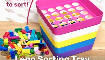 Lego Sorting Tray (штабелируемый компактный органайзер из...