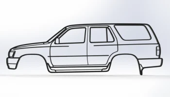 Настенное искусство Toyota 4Runner 2-го поколения...........