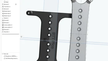 U2C Крепление DIN в стиле Voron 1