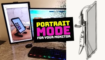 Подставка для монитора для портретного режима......