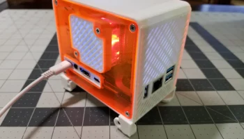 Мини-настольный чехол для Orange Pi 5 с ледяной башней, п... Мини-настольный чехол для Orange Pi 5 с ледяной башней, п...