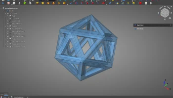 Параметрический икосаэдр FreeCAD в Part Design Workbench.... Параметрический икосаэдр FreeCAD в Part Design Workbench....