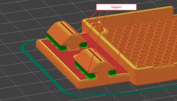 Оранжевый корпус Pi Zero 3 6
