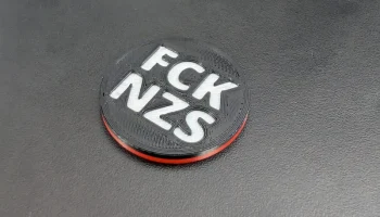 Жетон/монета "Антифашистская корзина покупок" ("FCK NZS")... 2