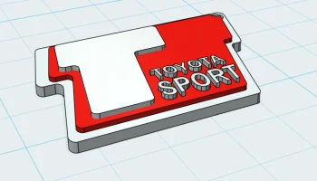 ЛОГОТИП TOYOTA SPORT (брелок) 1