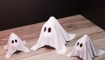 Benchy Ghost - украшение на Хэллоуин 1