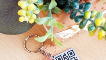 Брелок с QR-кодом - Я люблю тебя (День святого Валентина/.. 1