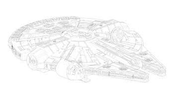 3д модель Тысячелетнего Сокола StarWars...... 4