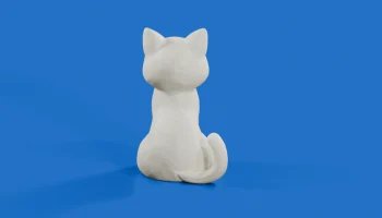 Сидящий кот 4