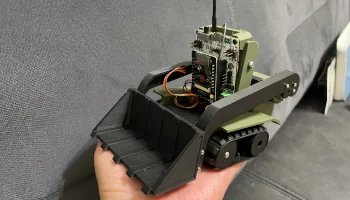 Бульдозер для мотощита Miniplan ESP32. 3