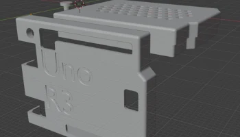 Чехол для Arduino Uno R3 с кнопкой 1