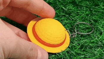 Цельный брелок для ключей в соломенной шляпе Monkey D Luffy 3