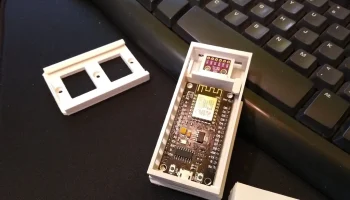 Корпус ESP8266 + BME280 с быстрораздвижным креплением/осн..