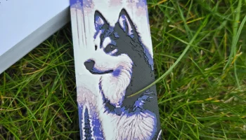 Закладка Violet Husky, напечатанная на 3D-принтере - мног... 6