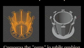 Переходник для катушек Anycubic диаметром от 73 до 55 мм.... 1